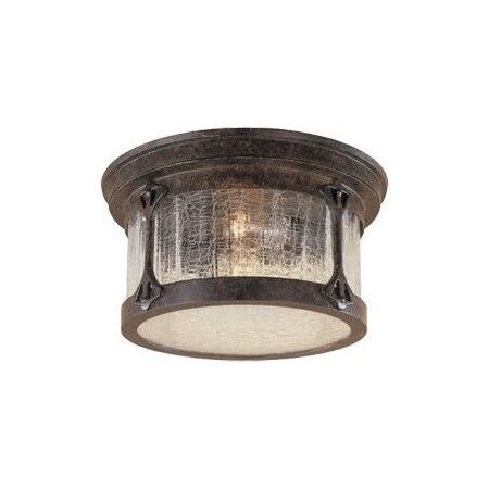 Designers Fountain Chestnut 2 Light Cast Aluminum Flush Mount Canyon Lake Collection 20935-CHN